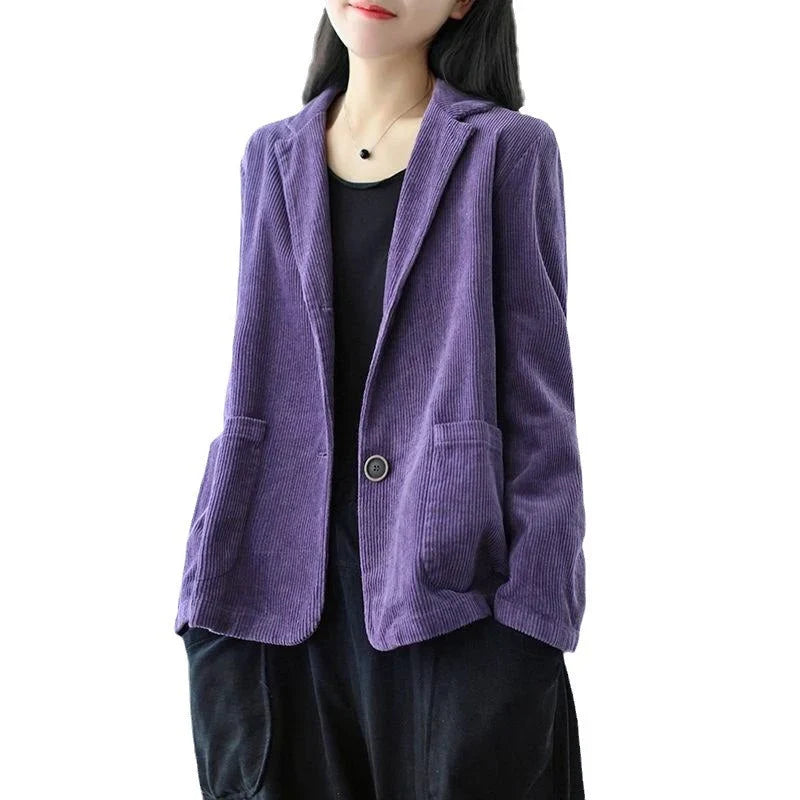 Women's Corduroy Button Front Jacket