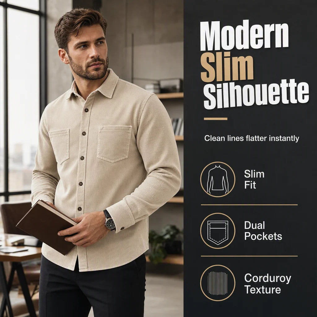 Men's Textured Cord Shirt