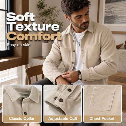 Men's Textured Cord Shirt