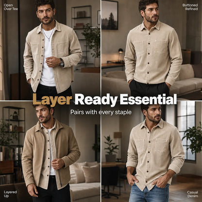 Men's Textured Cord Shirt