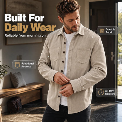 Men's Textured Cord Shirt