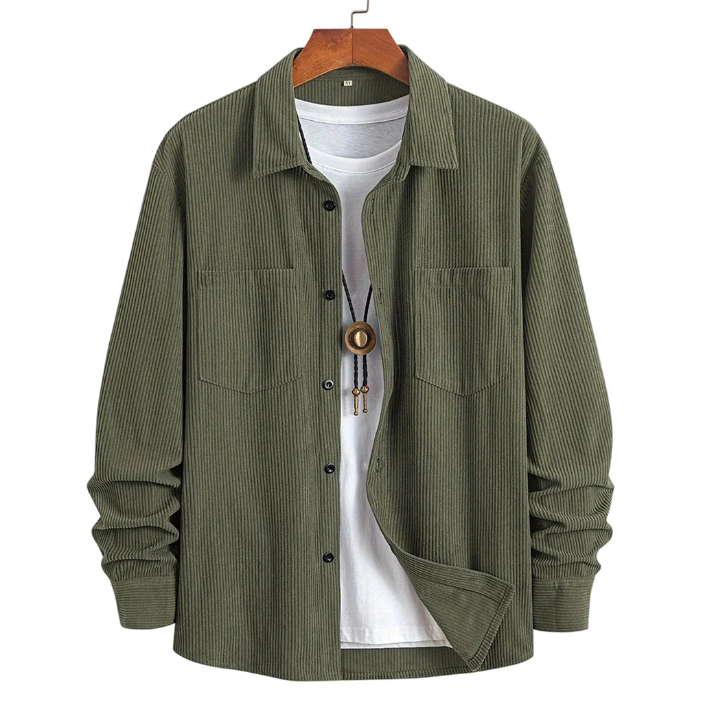 Men's Textured Cord Shirt