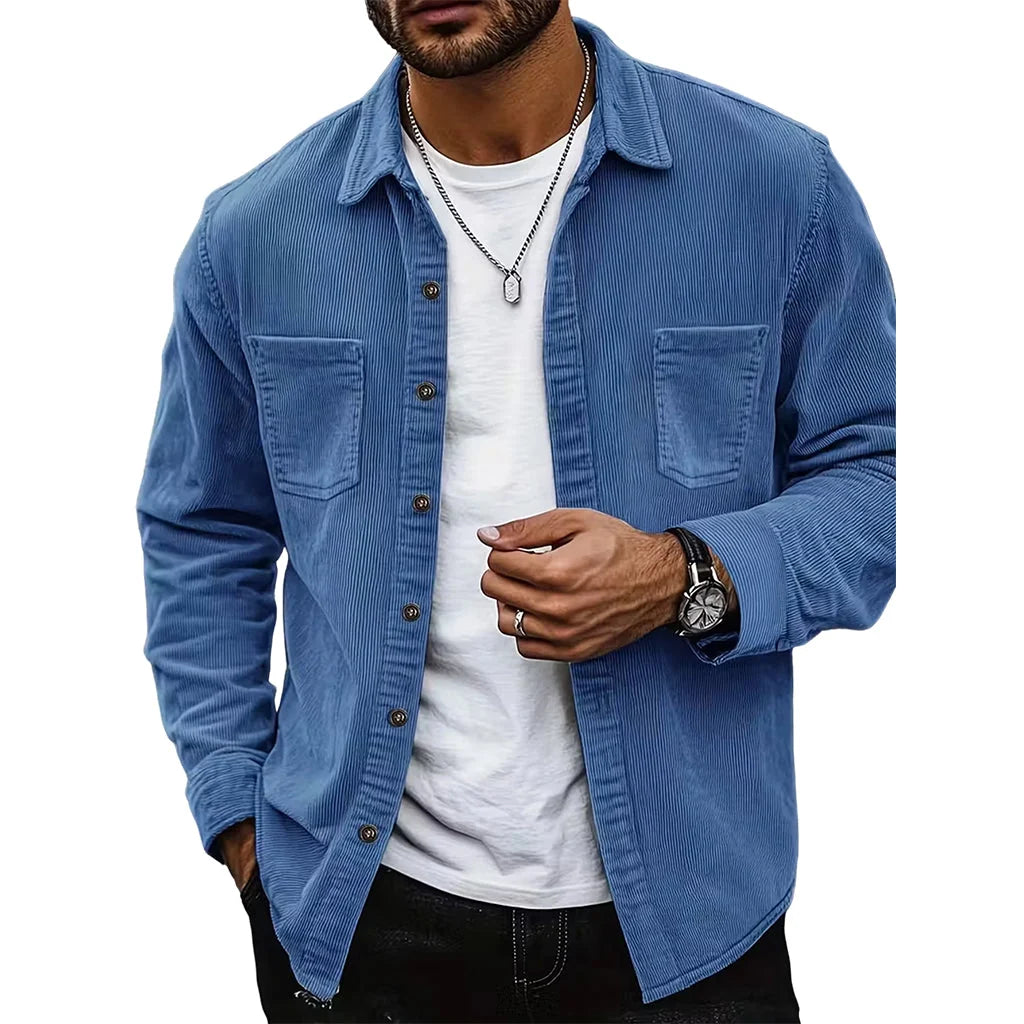 Men's Textured Cord Shirt