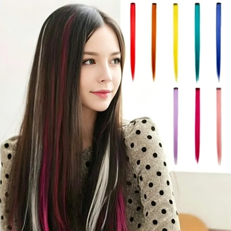 Colour Accent Clip In Hair Extensions