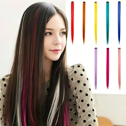Colour Accent Clip In Hair Extensions