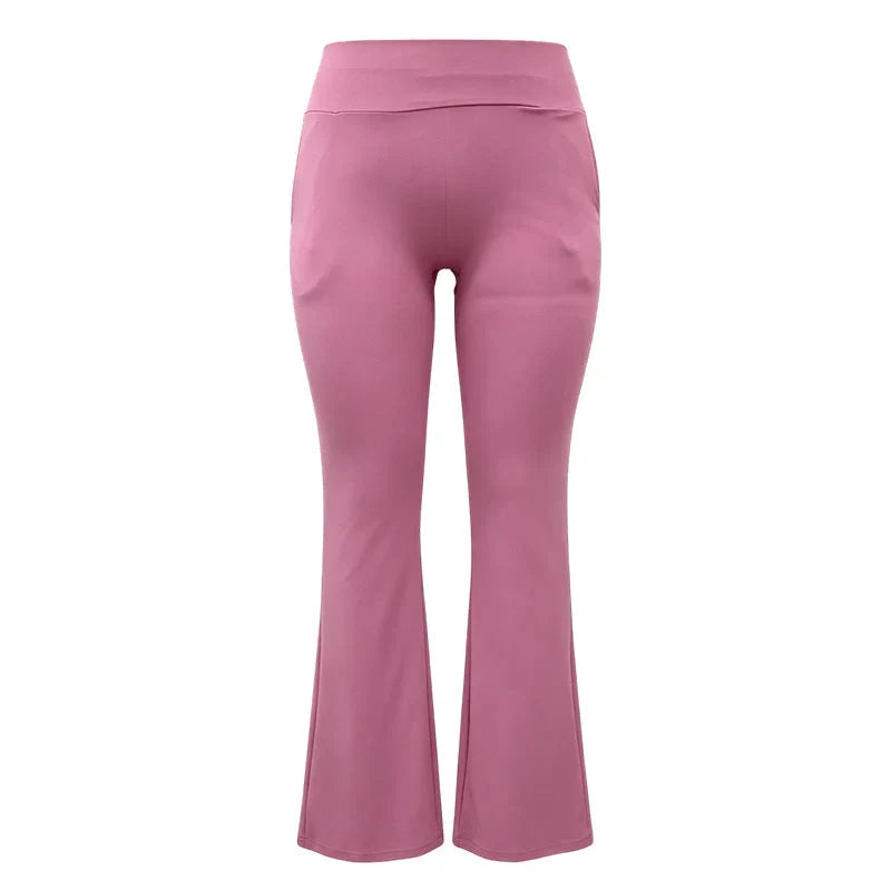 Women's High Waist Flared Active Trousers