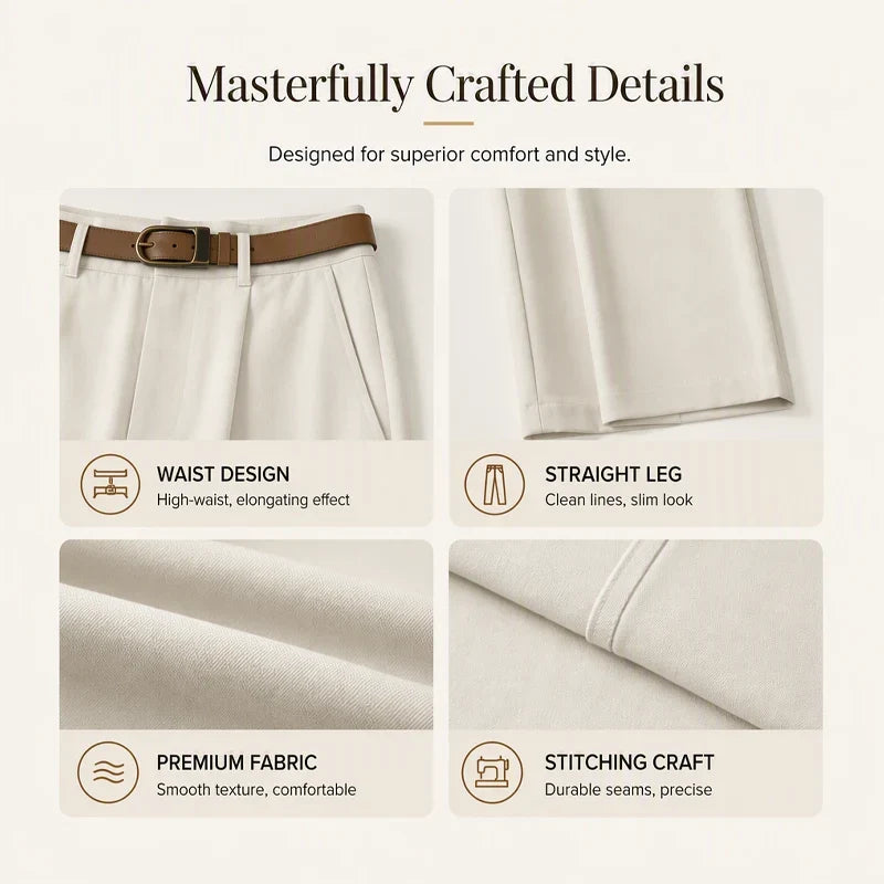 Women's Tailored Wide Leg Trousers