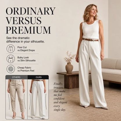 Women's Tailored Wide Leg Trousers