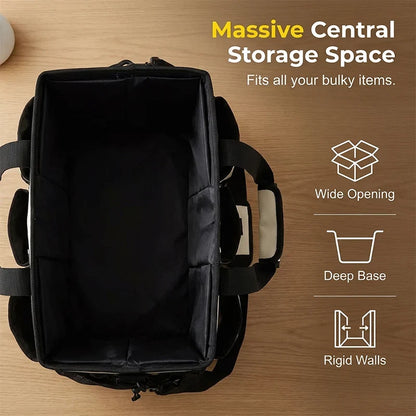 Multi Pocket Open Utility Tote
