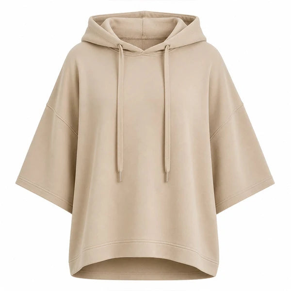 Women's Wide-Sleeve Hooded Top