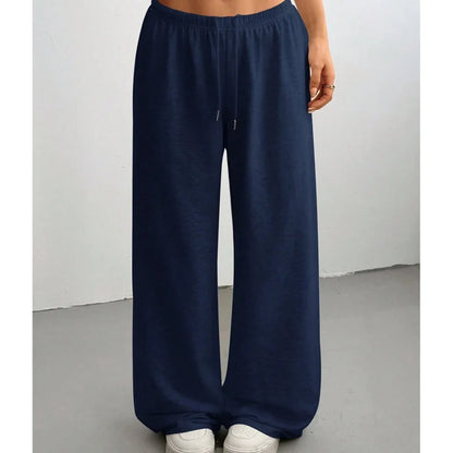 Women's Relaxed Drawstring Wide-Leg Joggers