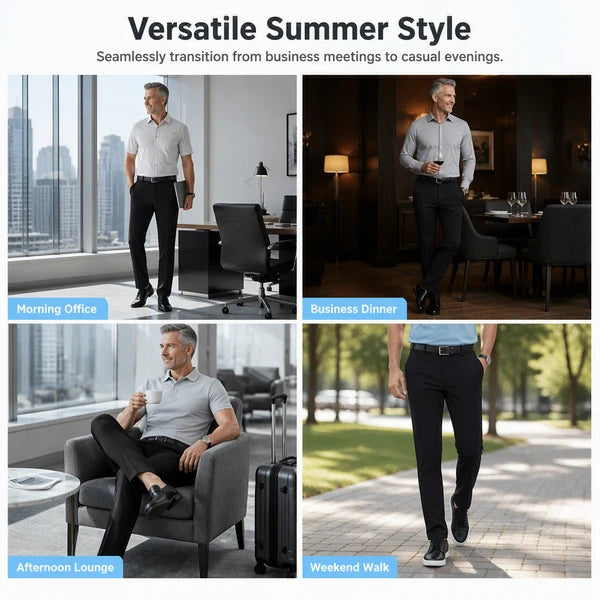 Men's Lightweight Straight Leg Trousers