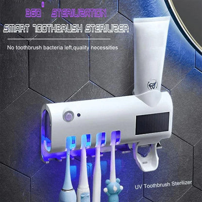Wall-Mounted Toothbrush Storage Station