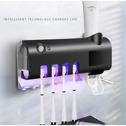 Wall-Mounted Toothbrush Storage Station