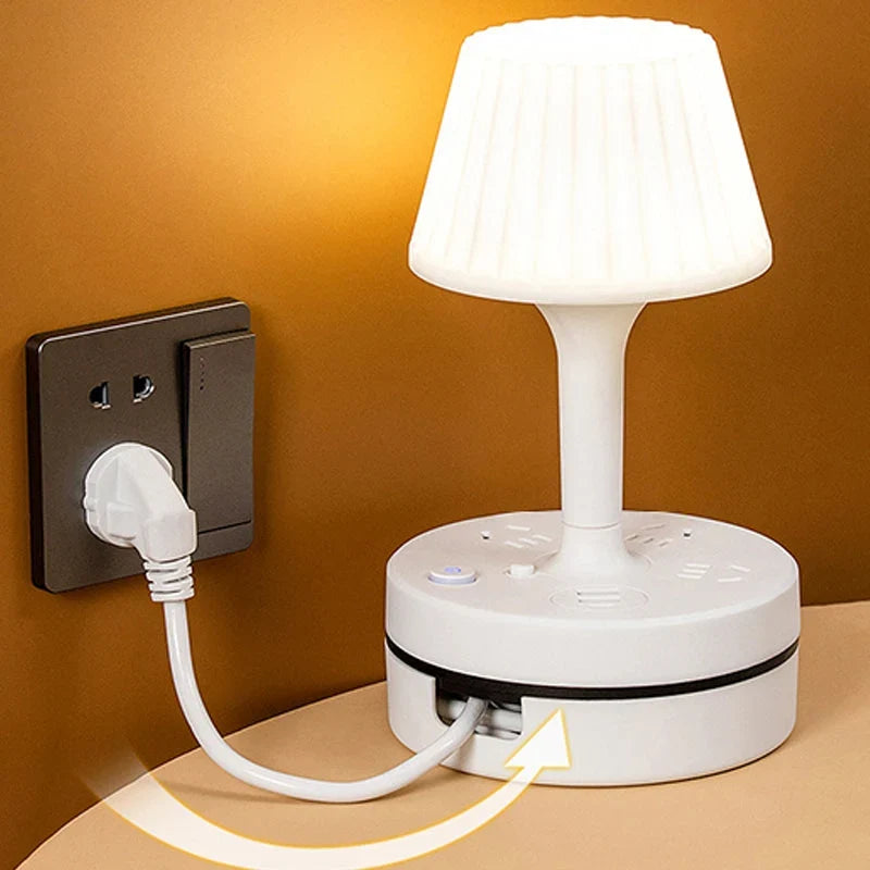 Bedside Lamp with Charging Hub