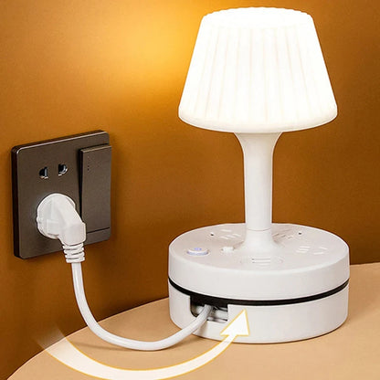 Bedside Lamp with Charging Hub