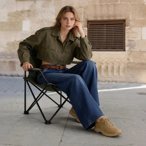 Women's Button Pocket Wide Leg Jeans