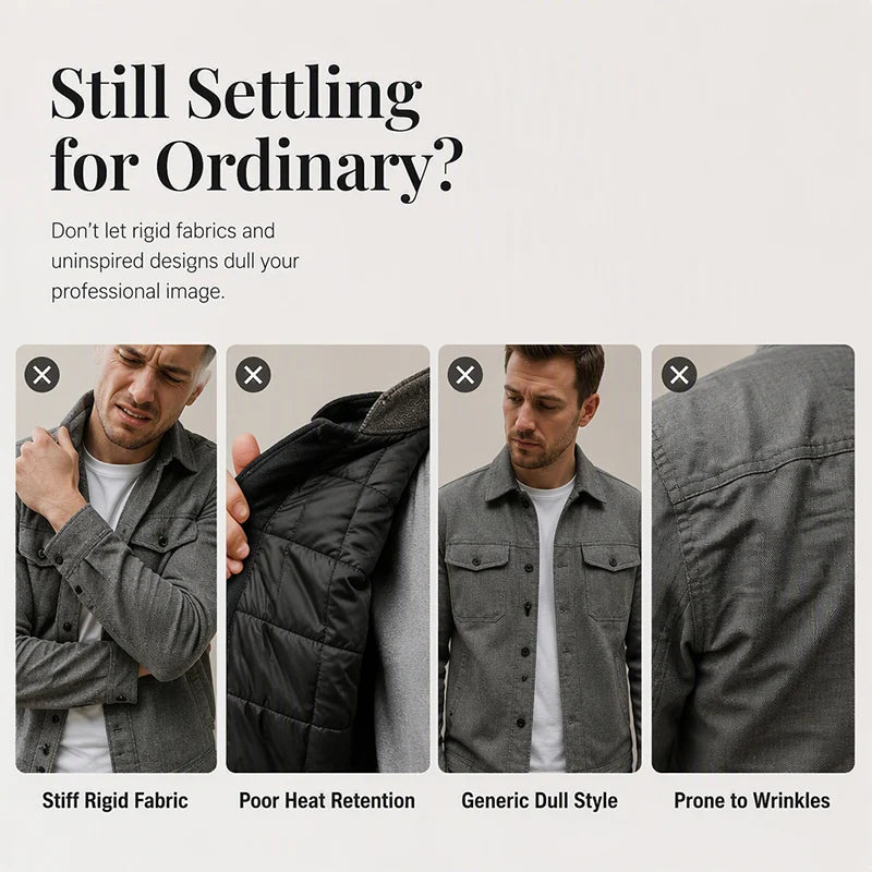 Men's Checkerboard Suede Look Jacket