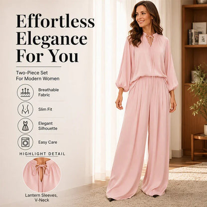 Women's Relaxed Top & Trousers Set