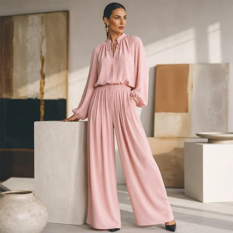 Women's Relaxed Top & Trousers Set