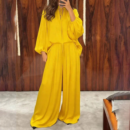 Women's Relaxed Top & Trousers Set