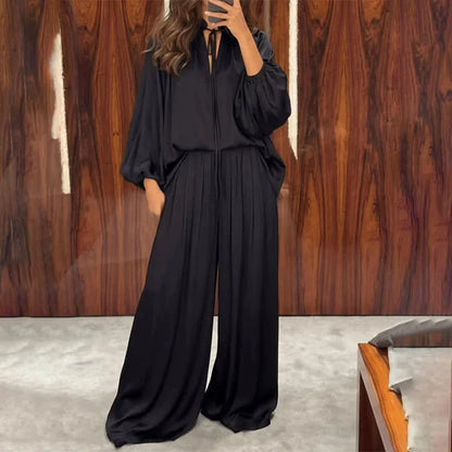 Women's Relaxed Top & Trousers Set