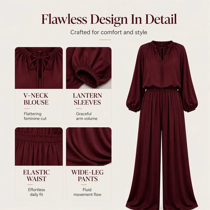 Women's Relaxed Top & Trousers Set