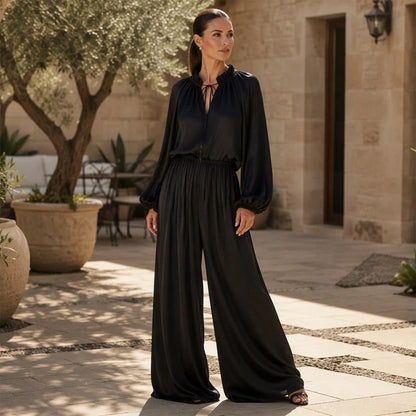 Women's Relaxed Top & Trousers Set