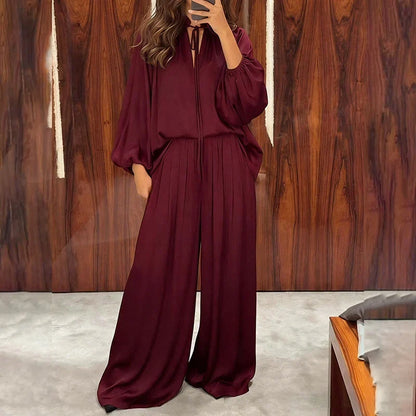 Women's Relaxed Top & Trousers Set