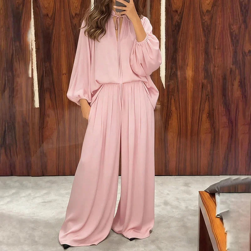 Women's Relaxed Top & Trousers Set