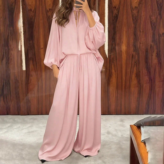 Women's Relaxed Top & Trousers Set