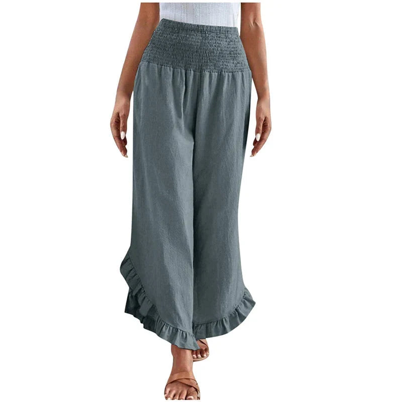 Women's High Waist Casual Trousers