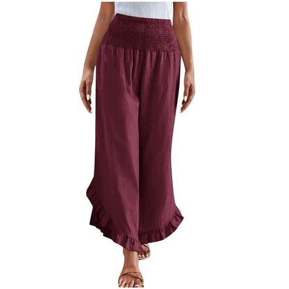 Women's High Waist Casual Trousers
