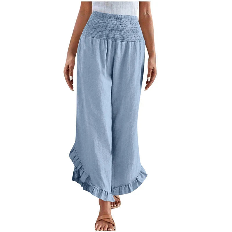Women's High Waist Casual Trousers