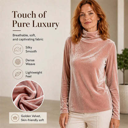 Women's Relaxed Turtleneck Long Sleeve Top