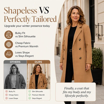 Women's Double Breasted Long Coat