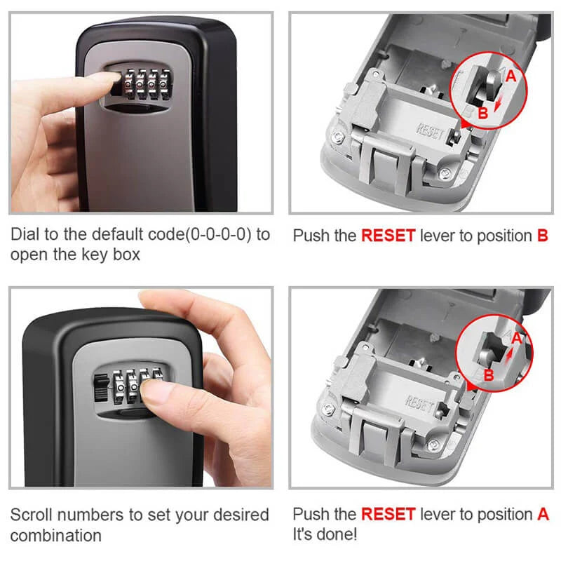 Wall Mounted Combination Key Safe