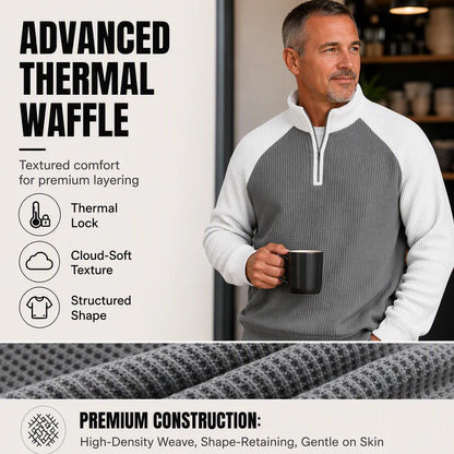 Men's Textured Quarter Zip Top