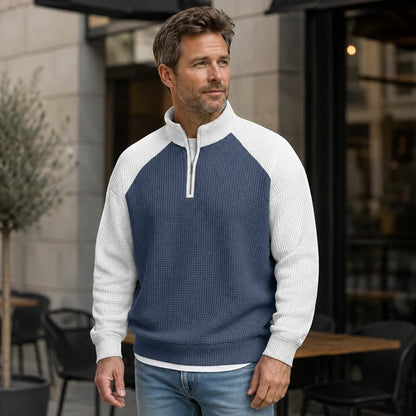 Men's Textured Quarter Zip Top