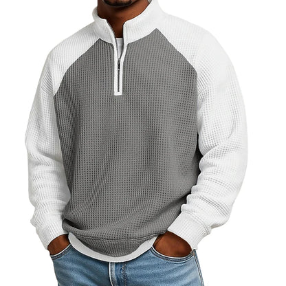 Men's Textured Quarter Zip Top
