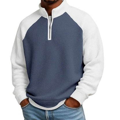 Men's Textured Quarter Zip Top