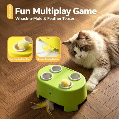 Interactive Pop-Up & Feather Cat Toy