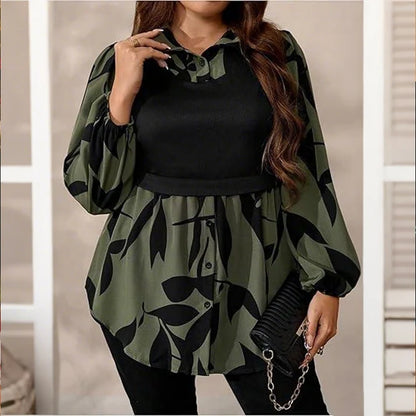 Women's Floral Layered Look Shirt