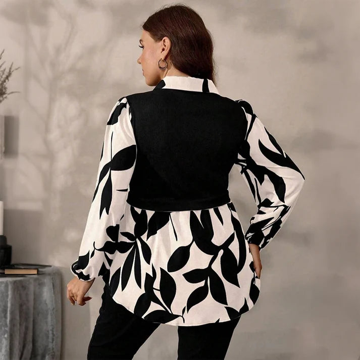 Women's Floral Layered Look Shirt