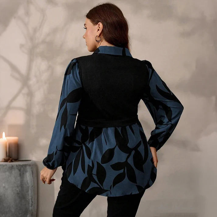 Women's Floral Layered Look Shirt