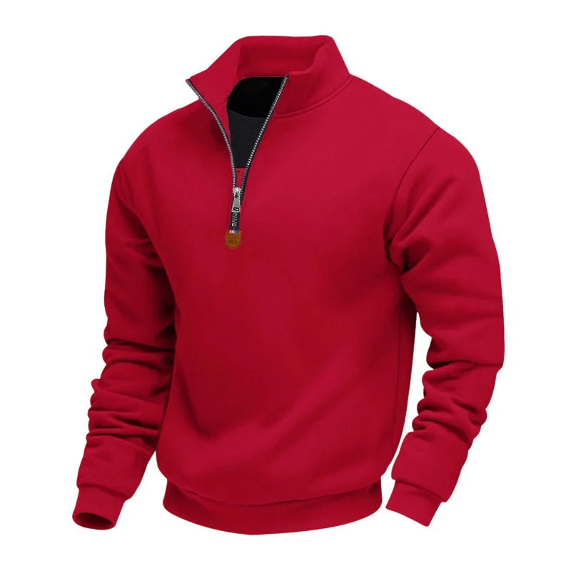 Men's Fleece-Lined Quarter-Zip Sweatshirt