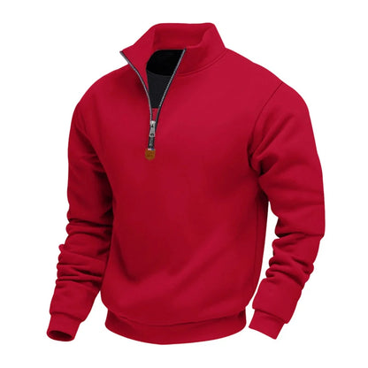 Men's Fleece-Lined Quarter-Zip Sweatshirt