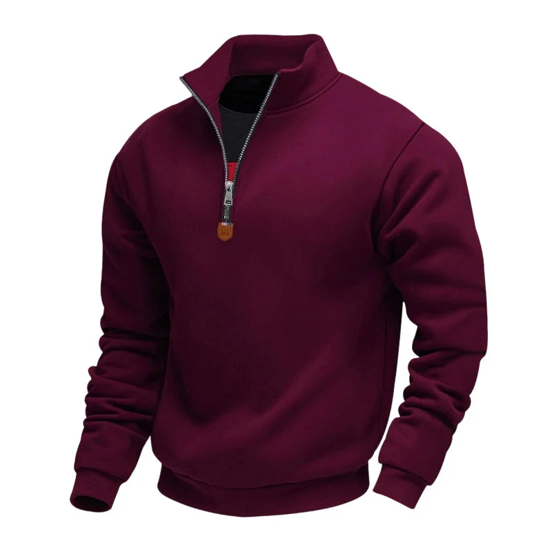 Men's Fleece-Lined Quarter-Zip Sweatshirt