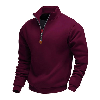 Men's Fleece-Lined Quarter-Zip Sweatshirt
