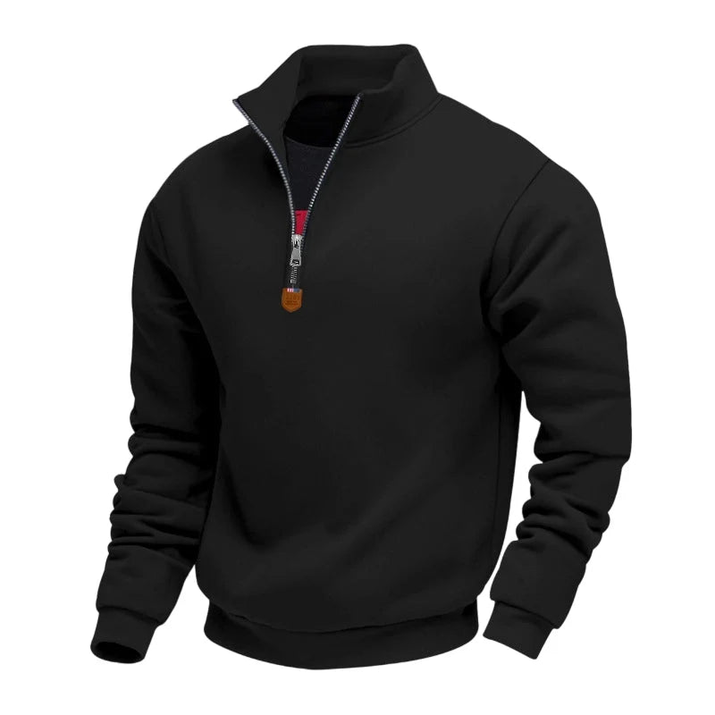 Men's Fleece-Lined Quarter-Zip Sweatshirt